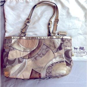Coach Rare patchwork handbag includes dust bag